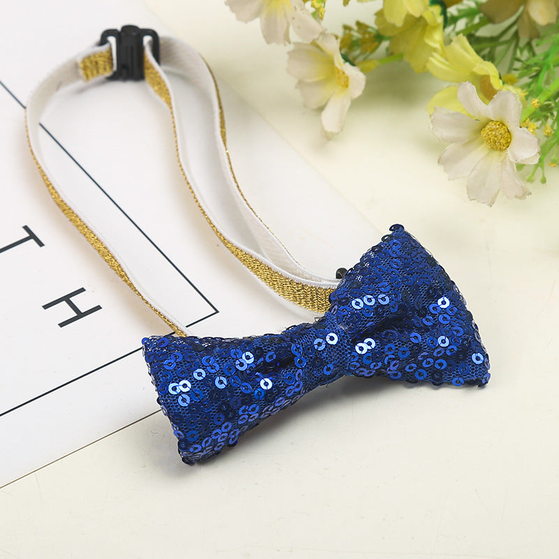 Wholesale children' s pet birthday bow tie birthday hat suit dog cat bow party